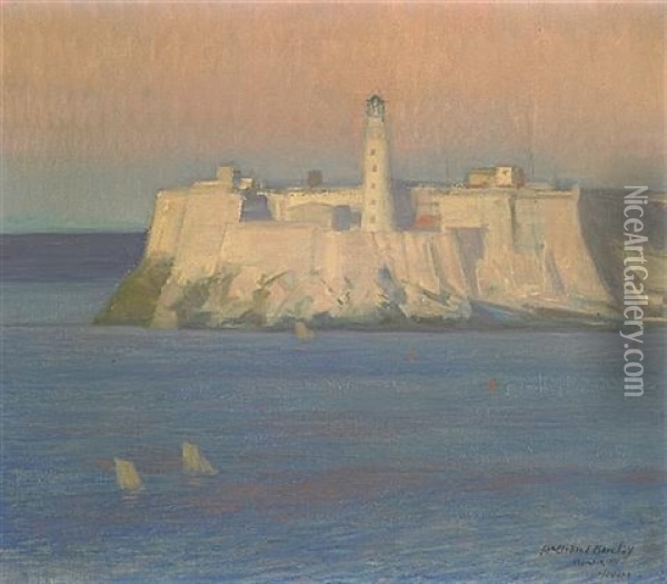 Morro Castle, Havana Oil Painting - Mcclelland Barclay