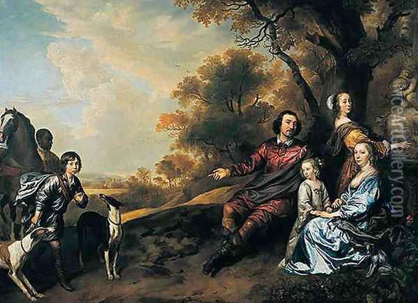 Family group portrait Oil Painting - Jan Mytens