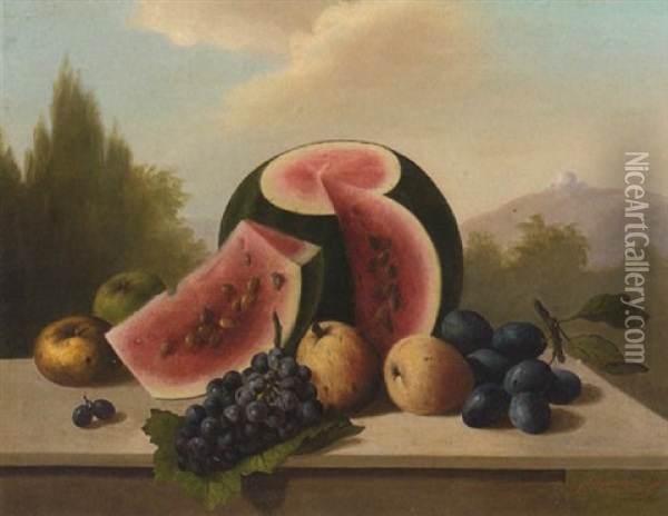Fruchtestilleben Oil Painting - Francesco Malacrea