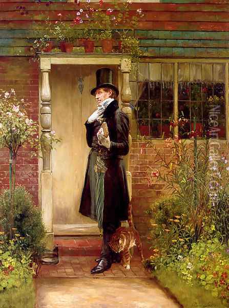 The Suitor Oil Painting - Walter-Dendy Sadler