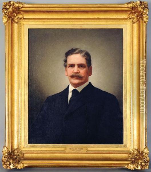 Portraitof Charles Platt,8th President Of The Insurance Companyof North America Oil Painting - Jared Bradley Flagg