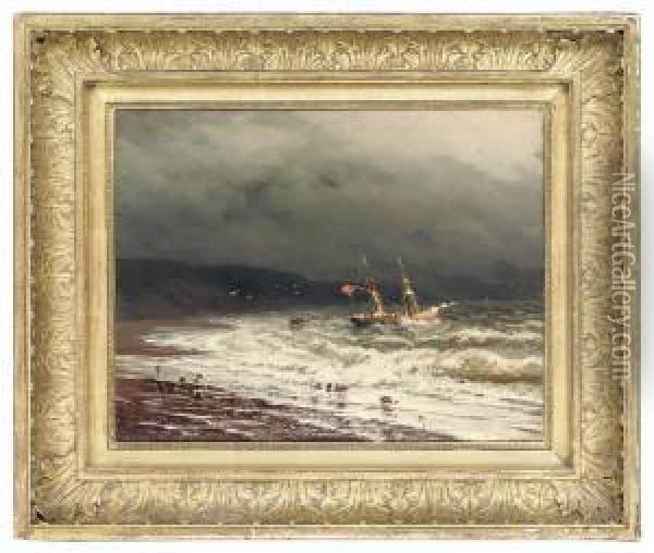 Off The Turkish Coast Oil Painting - Ivan Konstantinovich Aivazovsky