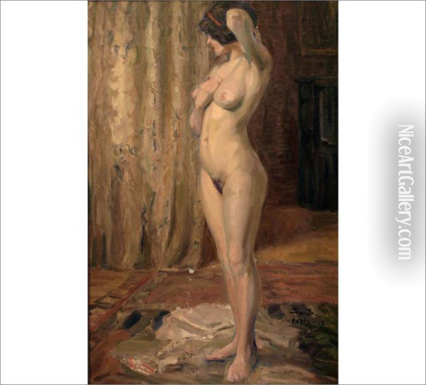 Nude Oil Painting - Santeri Salokivi