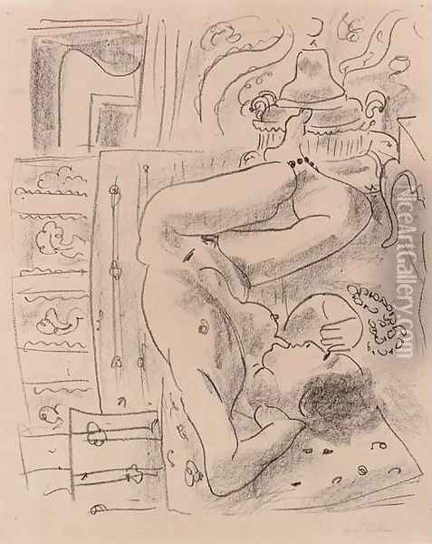 Nu renversee au brasero Oil Painting - Henri Matisse