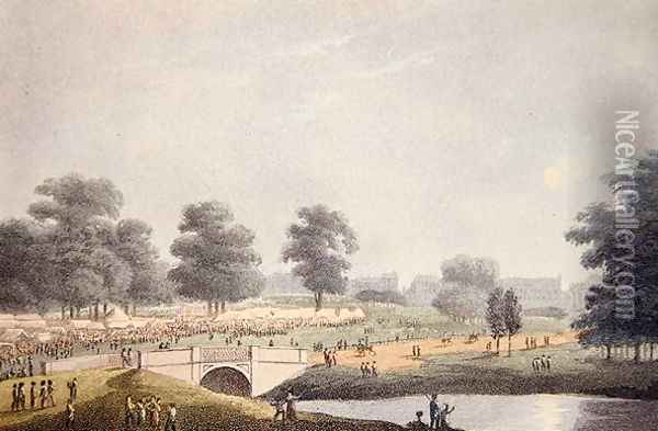 The View of the Fair in Hyde Park, 1814 Oil Painting - John Heaviside Clark