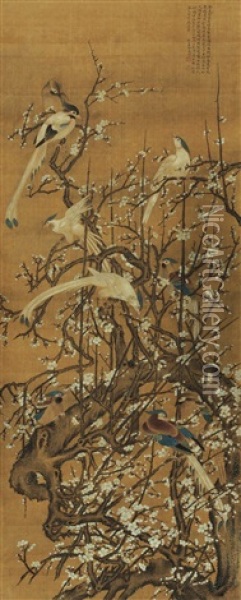 Flowers And Birds Oil Painting -  Jin Junming