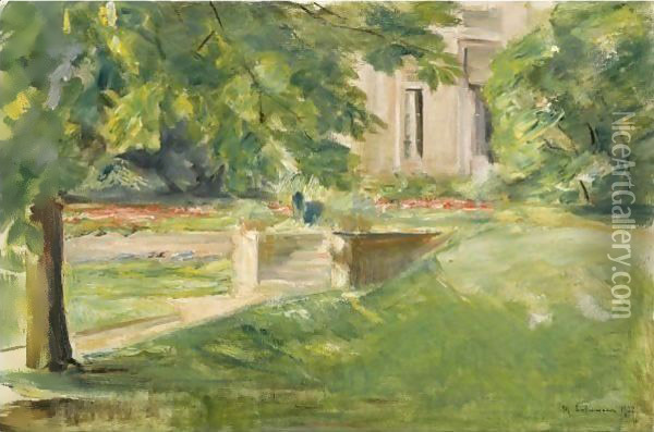 House And Terrace To The Southwest Oil Painting - Max Liebermann