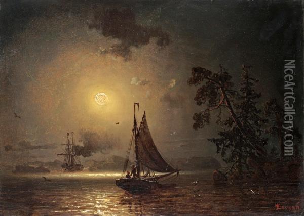 Nocturnal Voyage Oil Painting - Marcus Larson