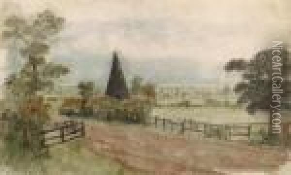A Kiln On The Hornsey Road, London Oil Painting - John Constable