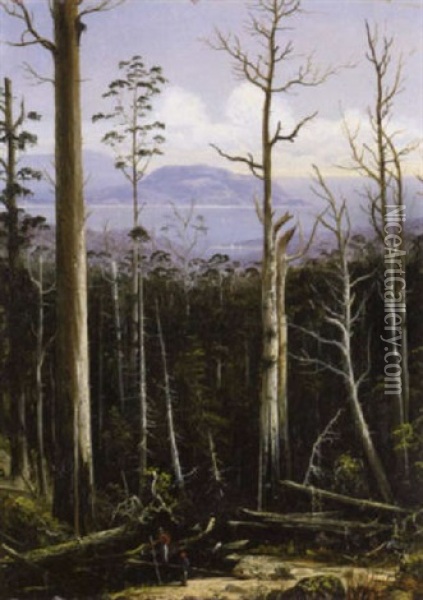 Tasmanian View Oil Painting - James Haughton Forrest