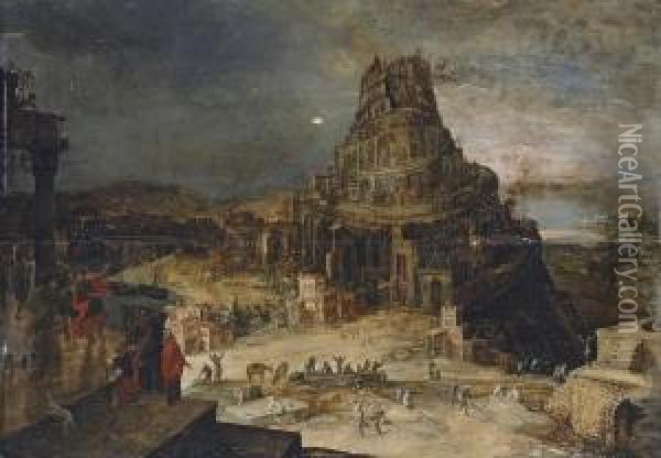 The Tower Of Babel Oil Painting - Hendrick van Cleve