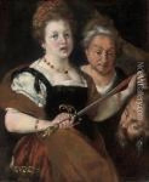 Judith With The Head Of Holofernes Oil Painting - Bernardo Strozzi