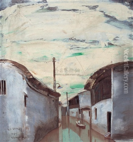 Water Town Oil Painting -  Li Shan