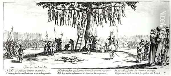 The Hanging Oil Painting - Jacques Callot