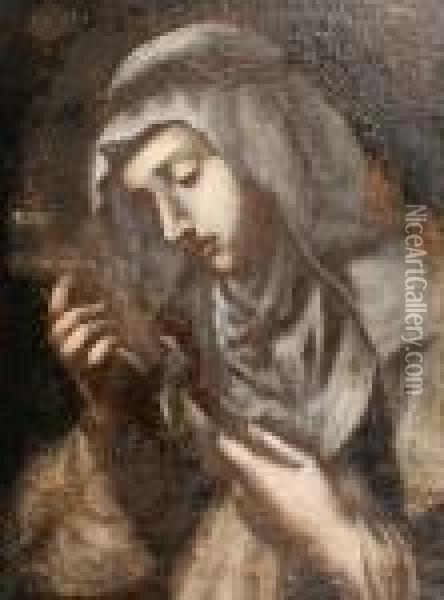 Saint Catherine Of Siena Oil Painting - Cristofano Allori