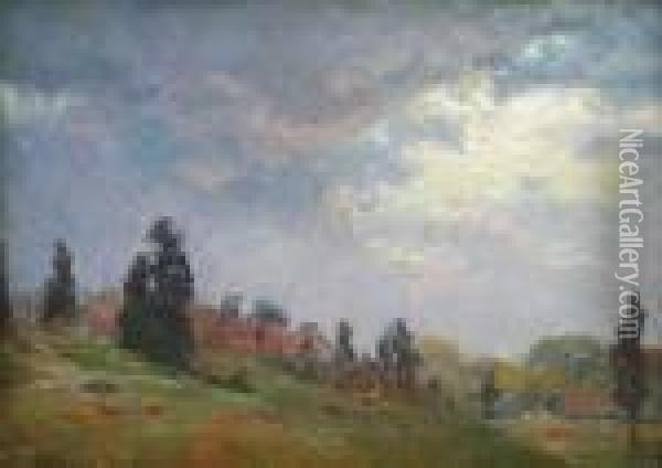 Sunlit
Landscape Oil Painting - John Joseph Enneking