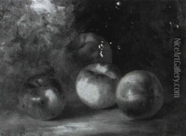 Still Life With Apples A Plein Air Oil Painting - Bryant Chapin