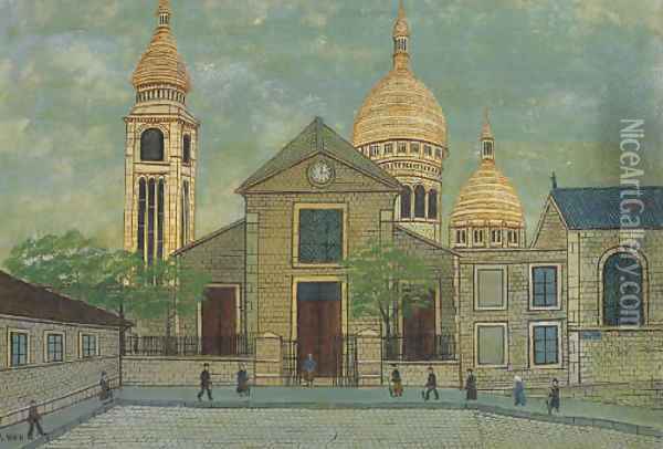 Eglise Saint Pierre de Montmartre Oil Painting - Louis Vivin