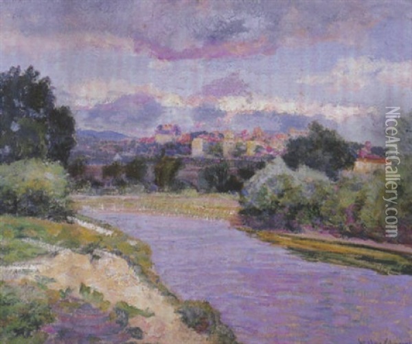 Le Val D'allier Oil Painting - Victor Charreton