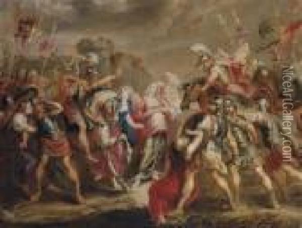 The Intervention Of The Sabine Women Oil Painting - Peter Paul Rubens