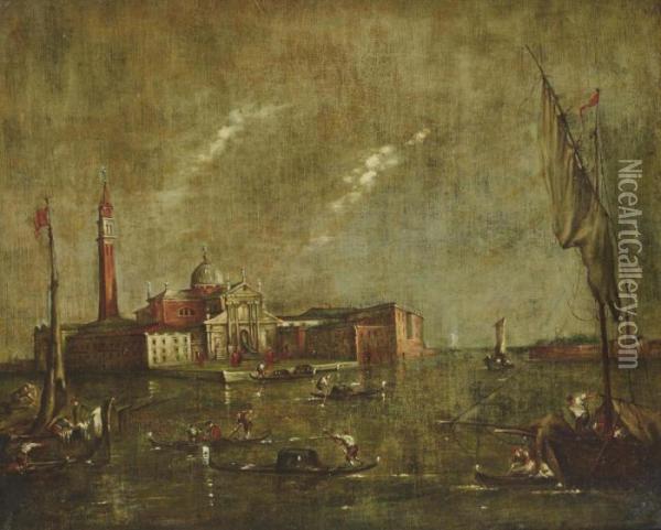 A View Of The Island Of San Giorgio Maggiore, Venice Oil Painting - Francesco Guardi