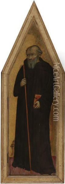 Saint Benedict Oil Painting - Cecco Di Pietro Da Pisa