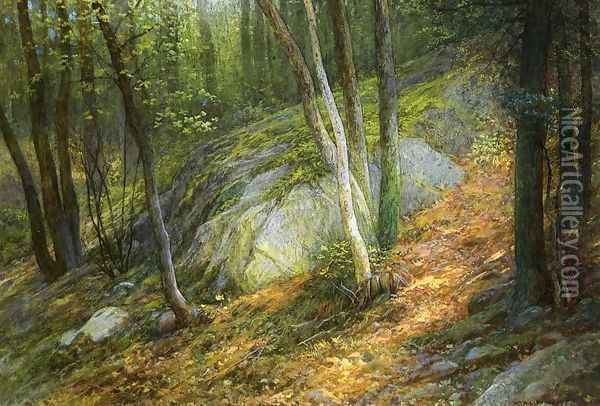 Nature's Pathway Oil Painting - William Lippincott