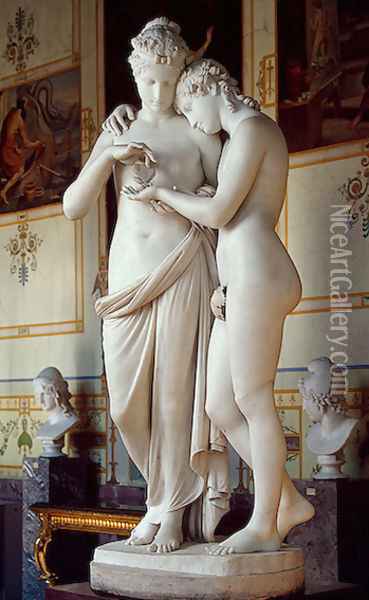 Cupid and Psyche I Oil Painting - Antonio Canova