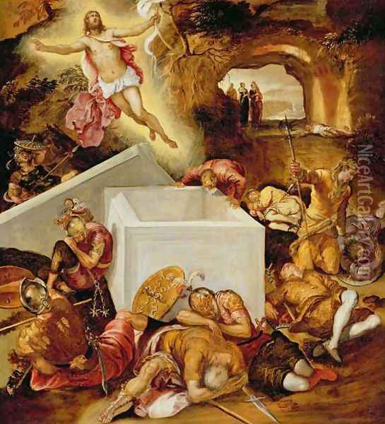 The Resurrection of Christ Oil Painting - Jacopo Tintoretto (Robusti)