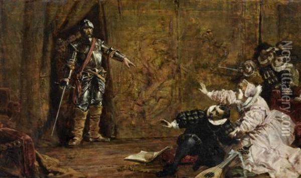 The Return Of The Knight Oil Painting - Charles Robert Leslie