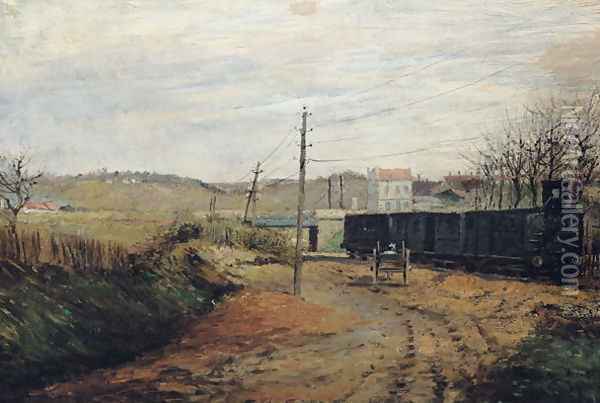 The Station at Argenteuil Oil Painting - Livinus de Vogelaare