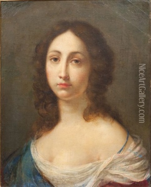 Portrait De Femme Oil Painting - Cesare Dandini