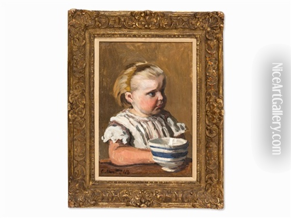 L'enfant A La Tasse, Portrait De Jean Monet Oil Painting - Claude Monet