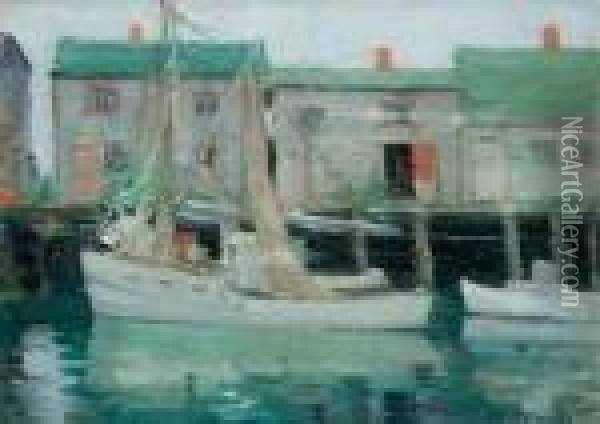 Nantucket Sail Lofts Oil Painting - Frederick Kitson Cowley