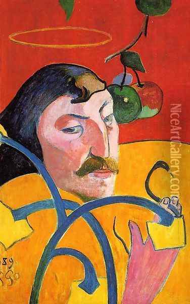 Caricature Self Portrait Oil Painting - Paul Gauguin