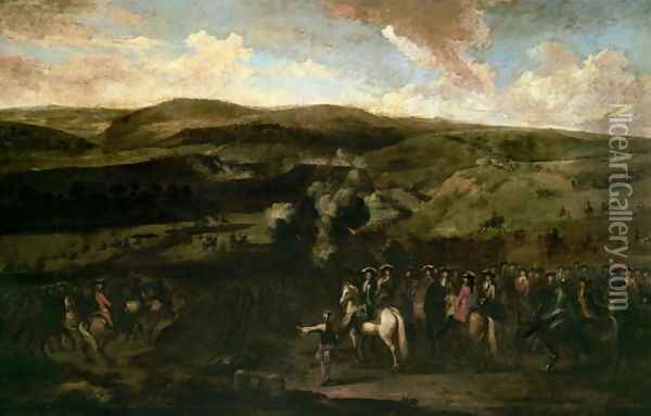 King William III at the Battle of the Boyne, 1st July 1690 Oil Painting - Jan Wyck