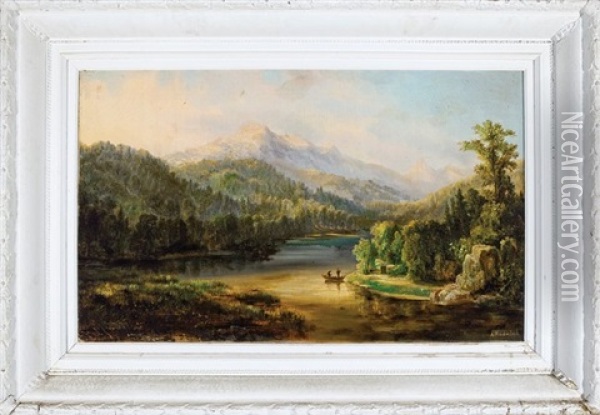 White Mountains Oil Painting - Augustus (Karl) Weidenbach
