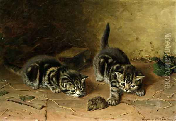 Reluctant Playmate Oil Painting - Horatio Henry Couldery