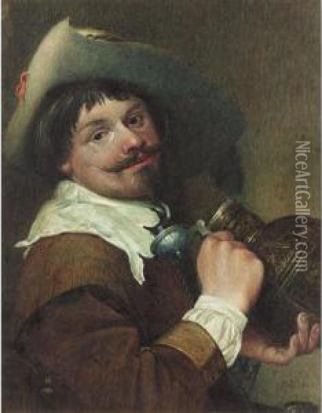 Portrait Of A Gentlman Oil Painting - Sir John Gilbert