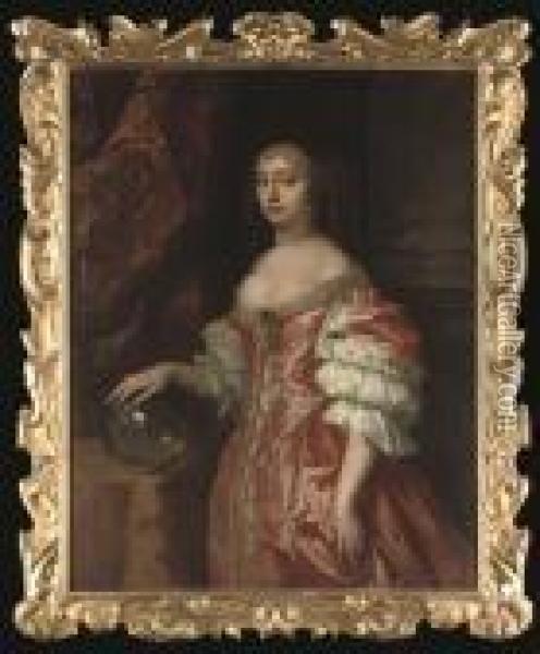 Portrait Of Anne Hyde, Duchess Of York Oil Painting - Sir Peter Lely