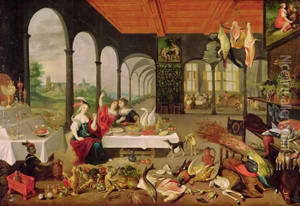 Allegory of Taste Oil Painting - Jan The Elder Brueghel