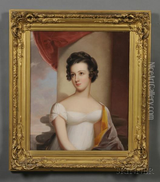 Portrait Of Mary Sophia Carroll Oil Painting - Thomas Sully