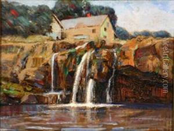 Tannery Brook, Woodstock, Ny Oil Painting - Abbott Fuller Graves