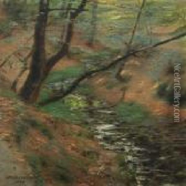 Forest Scenery Oil Painting - Johan Peter Von Wildenradt