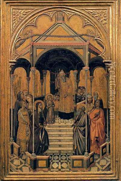 Presentation of the Virgin at the Temple Oil Painting - Niccolo Di Buonaccorso