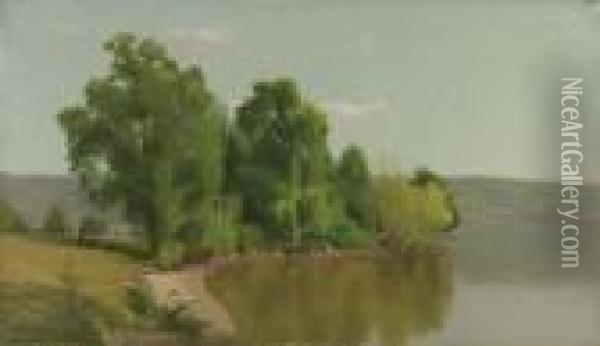 Lake George Oil Painting - William M. Hart