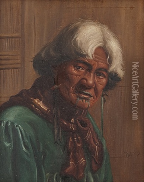 Harata (charlotte) Tuhaere Oil Painting - Vera Cummings