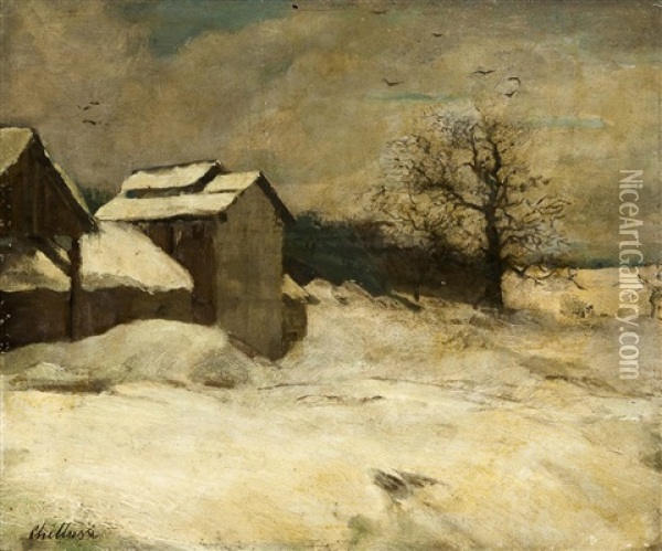 Winterlandschaft Oil Painting - Anton Chittussi