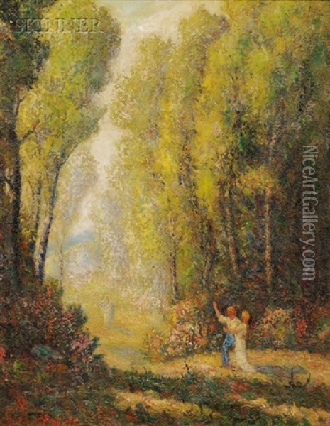 ... To The Garden Of Eden Oil Painting - Walter Whitcomb Thompson