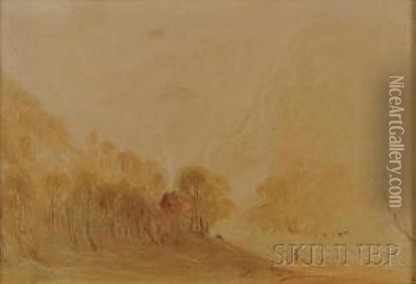 A Hazy Morning Oil Painting - Joseph Mallord William Turner